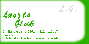 laszlo gluk business card